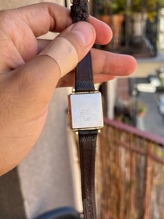 Reloj Citizen Tank Unisex Dorado Marrón 80s Impeca