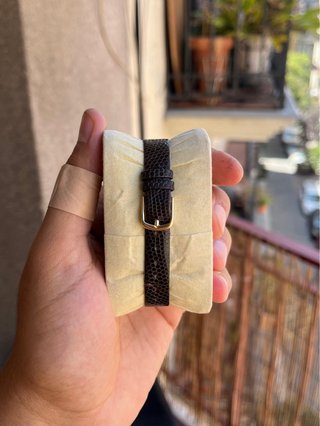 Reloj Citizen Tank Unisex Dorado Marrón 80s Impeca