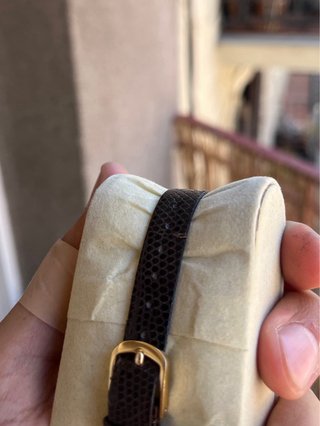 Reloj Citizen Tank Unisex Dorado Marrón 80s Impeca
