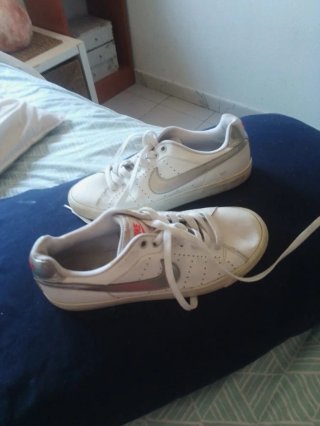 Zapatillas Nike Mujer Talla 37 Plata