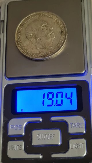 Moneda 100 Pesetas Plata Franco 1966