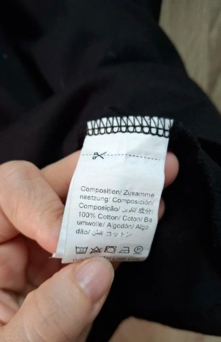 Camiseta negra oversize gráfico espalda Shein XL