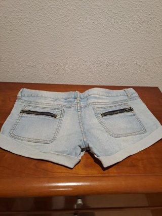 Pantalón corto vaquero Blanco mujer Talla 40