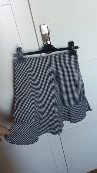 Falda volantes cuadros vichy