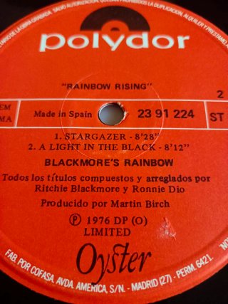 Rainbow Rising vinilo