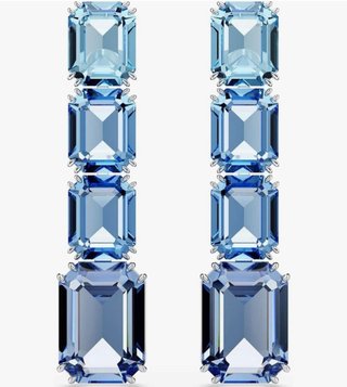 Pendientes Swarovski Matrix Azules