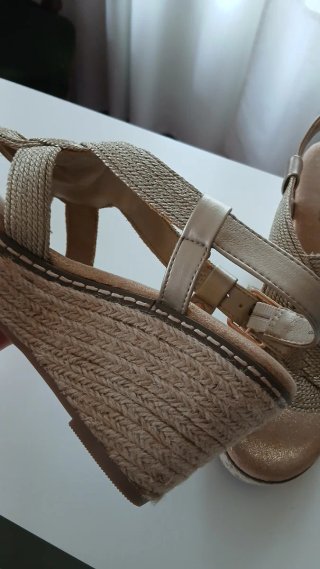 Sandalias Xti Cuña Doradas Talla 39