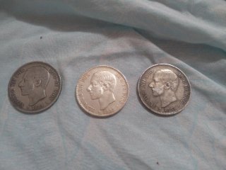 Moneda Alfonso XII 5 Pesetas 1882-1885