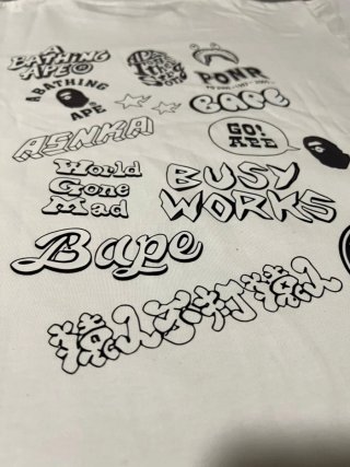 Camiseta BAPE Blanca S  Estampado Nueva estrenar