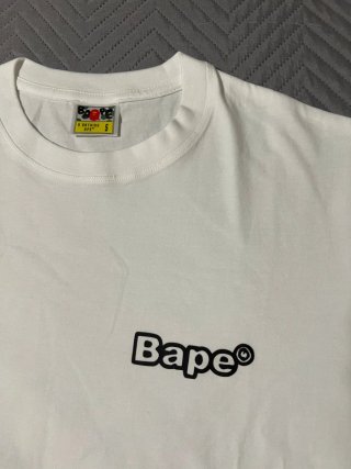 Camiseta BAPE Blanca S  Estampado Nueva estrenar