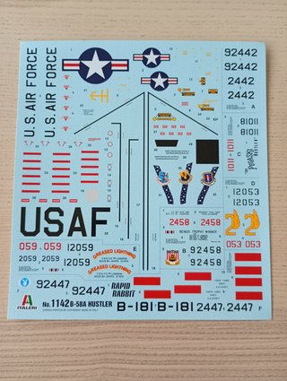 CONVAIR B-58 HUSTLER MAQUETA ITALERI 1/72