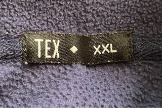 Sudadera Polar TEX Azul Talla XXL