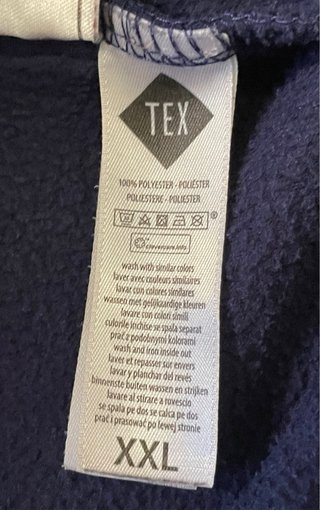 Sudadera Polar TEX Azul Talla XXL