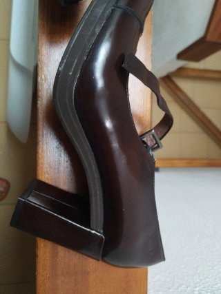 Zapato Wonders Talla 39 Marrón Piel