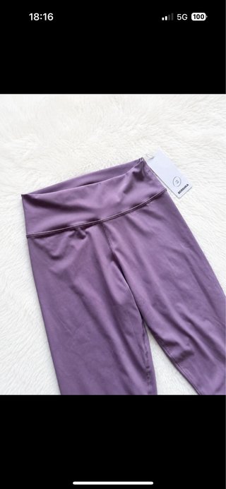 Conjunto Bershka Top y Leggings Morado