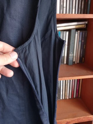 Vestito in lino blu Conbipel