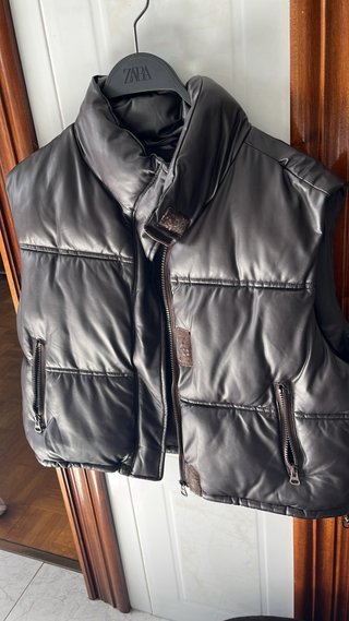 Chaqueta/Chaleco Zara Marrón Talla XS