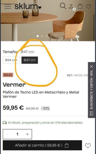 Lámpara LED Sklum Transparente/Blanca