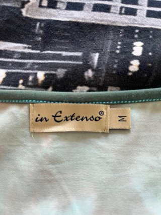 Camiseta sin mangas In Extenso azul/verde Talla M