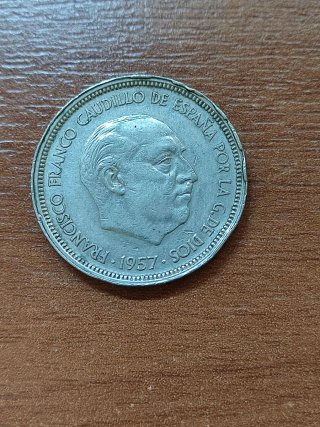 Moneda Francisco Franco 1957