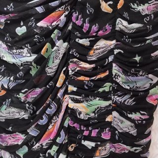 Falda midi Bimba y Lola estampada