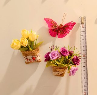 Juego 3 Imanes Florales