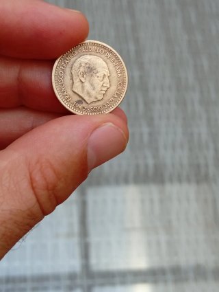 Peseta Franco 1947 19-49 primera moneda de Franco