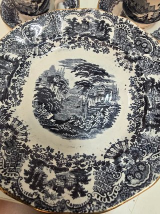 Juego 6 Platos y 5 Tazas La Cartuja Sevilla