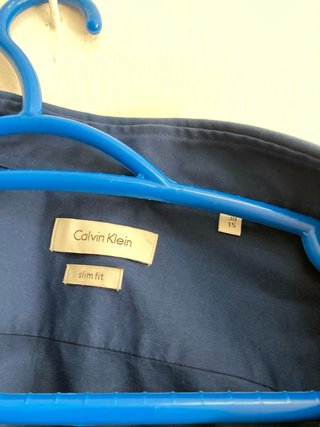 Camisa Calvin Klein Azul Hombre