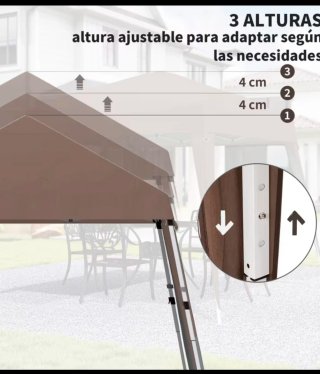Tenda Dobrável Outsunny 3x3m