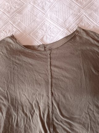 Camiseta manga larga verde mujer