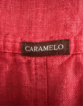 Chaqueta Lino Hombre Caramelo Talla 56