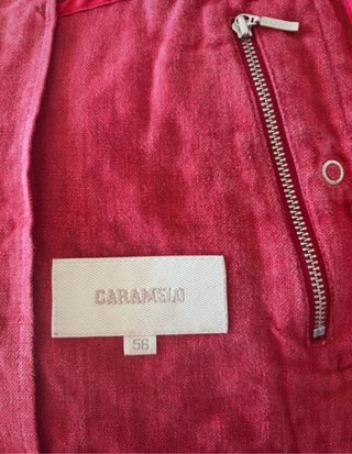 Chaqueta Lino Hombre Caramelo Talla 56
