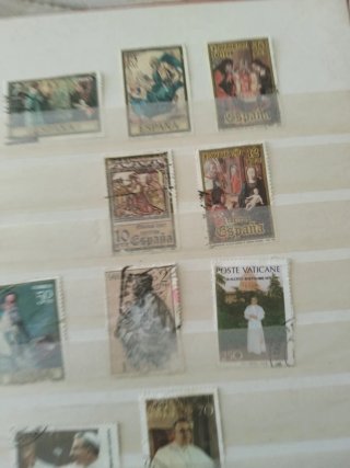 Lott di Francobolli Vaticani e Spagnoli Usati
