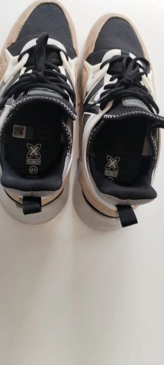 Zapatillas Munich Hombre Beige/Negro/Blanco