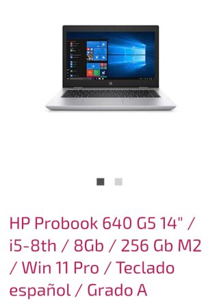 HP Probook 640 G5 14 i5-8th 8GB 256GB M2