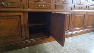 Librería Mueble Almacenaje Vidriera Madera
