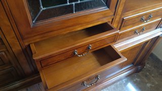 Librería Mueble Almacenaje Vidriera Madera