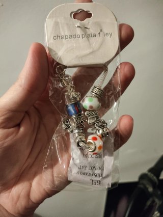 Pulsera Plata 1ª Ley con dijes