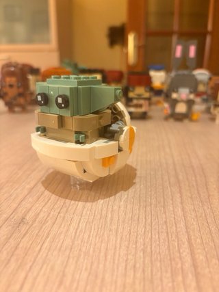 Lego Brickheadz Mandalorian y Grogu