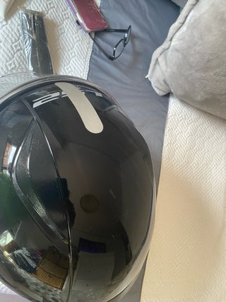 Casco de moto negro LS2