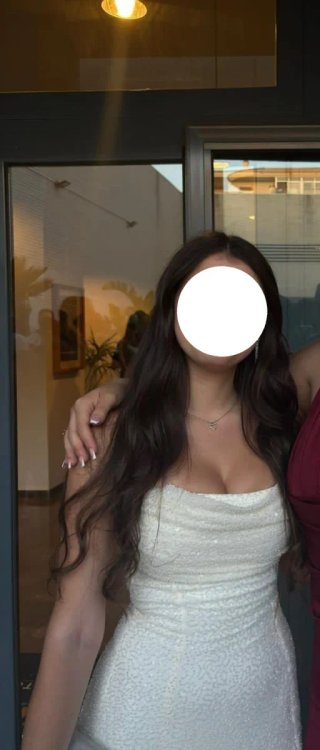 Vestido blanco elegante para fiesta