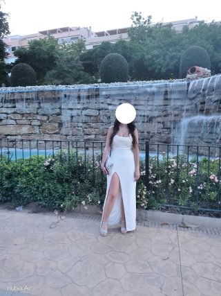 Vestido blanco elegante para fiesta