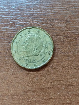 Moneda 20 céntimos Bélgica 2011