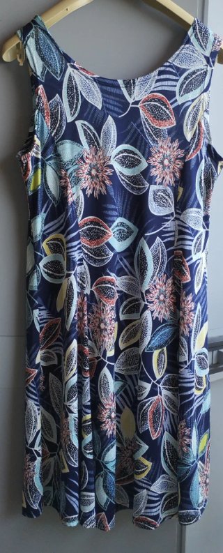 Vestido estampado floral azul