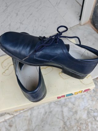 Zapatos niño comunión azul
