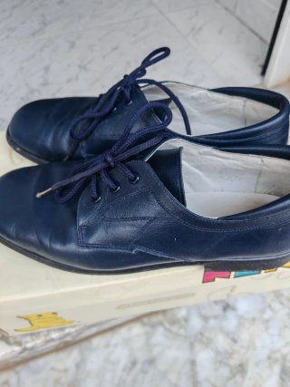 Zapatos niño comunión azul