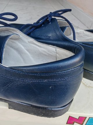 Zapatos niño comunión azul