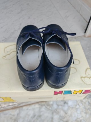 Zapatos niño comunión azul