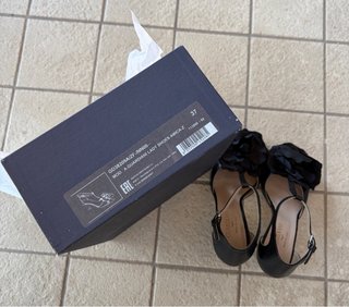 Guardiani Scarpe Donna Nere con Fiore